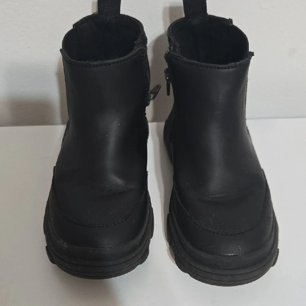 Kids Black Ankle Boots